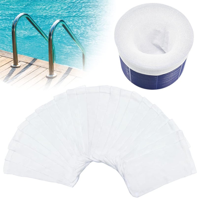 chicarry 200 Pack Pool Skimmer Socks, Reusable Pool Socks for Skimmer Basket, Skimmer Socks for Above Ground & Inground Pool (200 Pack) - Image 1